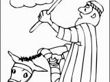 Balaam and His Donkey Coloring Page Balaam and His Donkey Coloring Page Sundayschoolist