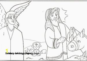 Balaam Donkey Coloring Page 22 Balaam Donkey Coloring Page