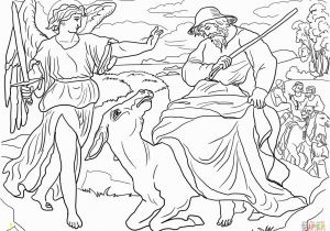 Balaam Donkey Coloring Page Balaam and His Donkey Coloring Page