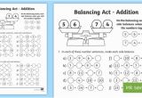 Balance Scale Coloring Page Ks1 Balancing Act Addition Worksheet Activity Sheet