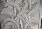 Bali Stone Wall Murals source Relief Wall Carving with Heliconia Design On M