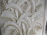 Bali Stone Wall Murals source Relief Wall Carving with Heliconia Design On M