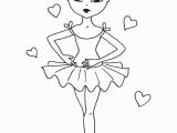 Ballerina Coloring Pages for Girls Ballerina Drawings Ballerina Coloring Pages