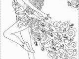 Ballerina Coloring Pages Pdf Abstract Ballerina Doodle Art Coloring Page for Grown Ups