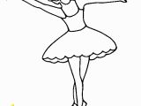 Ballerina Coloring Pages Pdf Tip toe Ballerina Coloring Page
