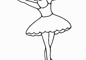 Ballerina Coloring Pages Pdf Tip toe Ballerina Coloring Page