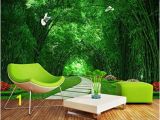 Bamboo forest Wall Mural Wallpaper Custom Wallpaper Bamboo forest Park Shade Road 3d Landscape