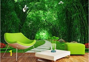 Bamboo forest Wall Mural Wallpaper Custom Wallpaper Bamboo forest Park Shade Road 3d Landscape