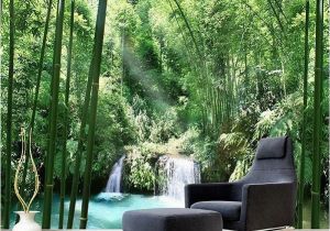Bamboo forest Wall Mural Wallpaper Muurposters Wall Mural Wallpaper Fleece Green forest
