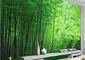 Bamboo forest Wall Mural Wallpaper Sykdybz Nature Green Bamboo for Living Room Wall Art Decor