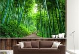 Bamboo Mural Walls Beibehang Custom Wallpaper 3d Naked Bamboo Wood Board Road