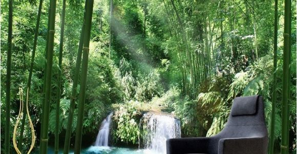 Bamboo Mural Walls Custom 3d Wall Murals Wallpaper Bamboo forest Natural Landscape Art