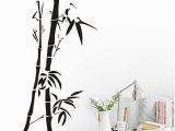 Bamboo Wall Decals Murals Chinese Wall Art Bamboo Wall Stickers for Living Room Wall Decor