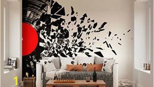 Banksy Wall Mural Wallpaper Ohpopsi Smashed Vinyl Record Music Wall Mural • Available In