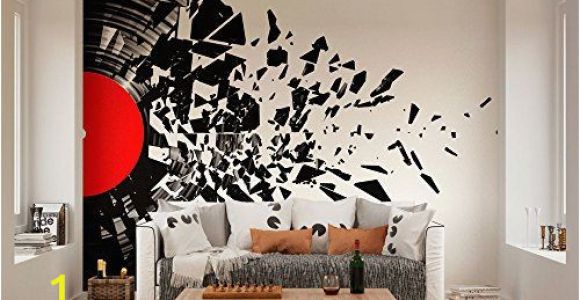Banksy Wall Mural Wallpaper Ohpopsi Smashed Vinyl Record Music Wall Mural • Available In