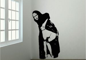 Banksy Wall Murals Aliexpress Buy Banksy Mona Lisa Mooning Wall Mural Transfer
