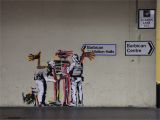 Banksy Wall Murals Banksy Co Opts Basquiat with His Two New Murals