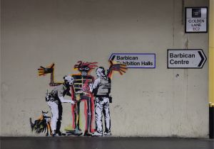 Banksy Wall Murals Banksy Co Opts Basquiat with His Two New Murals