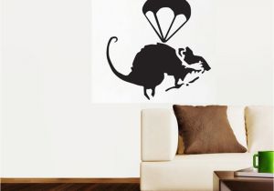 Banksy Wall Murals Helicopter Rat Banksy Wall Stickers Mural Wallpaper Wall Art 45