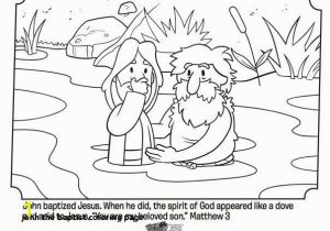 Baptism Coloring Pages John the Baptist Coloring Page Jesus Baptism Coloring Page Lovely