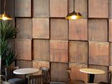 Bar Scene Wall Murals Custom Mural Retro Brown Wood Mural Coffee Bar Internet Cafe