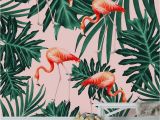 Bar Scene Wall Murals Summer Flamingo Jungle Vibes 1 Wall Mural Wallpaper