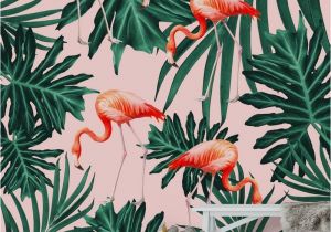 Bar Scene Wall Murals Summer Flamingo Jungle Vibes 1 Wall Mural Wallpaper