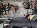 Bar themed Wall Murals Europe Stereoscopic 3d Graffiti Letters Retro Street Rock Wall Wallpaper Mural Restaurant Bar Ktv Background Wallpaper Landscape High Resolution