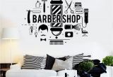 Barber Shop Wall Murals Barbershop Words Wall Decals Living Room Fashion