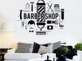 Barber Shop Wall Murals Barbershop Words Wall Decals Living Room Fashion