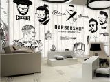 Barber Shop Wall Murals Free Shipping 3d Beauty Barber Mural Salon Barber Shop Fashion