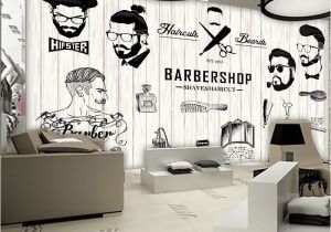 Barber Shop Wall Murals Free Shipping 3d Beauty Barber Mural Salon Barber Shop Fashion