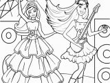 Barbie and the Popstar Coloring Pages Barbie Princess Coloring Pages