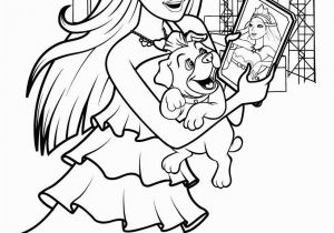 Barbie and the Popstar Coloring Pages Keira Chats On Her Tablet Coloring Page More Barbie the