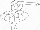 Barbie Ballerina Coloring Pages Baixar Página De Bailarina Para Colorir — Ilustra§£o De
