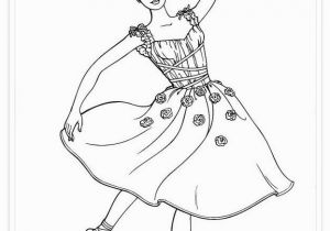 Barbie Coloring Pages for Kids Printable Barbie and 12 Dancing Princesses Coloring Sheet