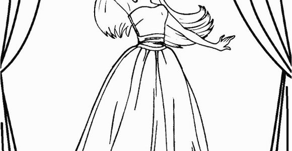 Barbie In the 12 Dancing Princesses Coloring Pages Printable Barbie Princess Coloring Pages for Kids