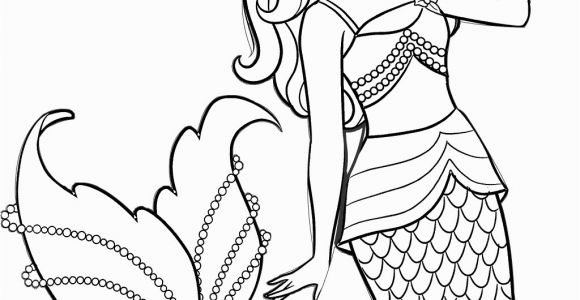 Barbie Mermaid Coloring Pages for Kids Barbie Coloring Pages for Girls toddlers & Adults Print