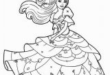 Barbie Princess Coloring Pages to Print Beautiful Barbie Princess Coloring Page Free Printable