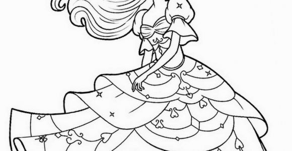 Barbie Princess Coloring Pages to Print Beautiful Barbie Princess Coloring Page Free Printable