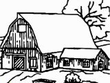 Barn Coloring Book Pages Barn Barn House Covered with Snow Coloring Page