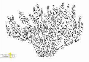 Barrier Reef Coloring Pages Coral isolated Coral Reef Vector Illustration Zentangle