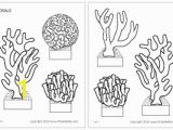 Barrier Reef Coloring Pages Corals Template