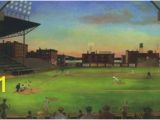 Baseball Diamond Wall Mural York Kids Iv Under the Lights Green Mural Wallpaper