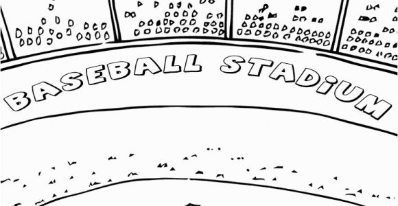 Baseball Field Coloring Page Baseball Field Coloring Pages