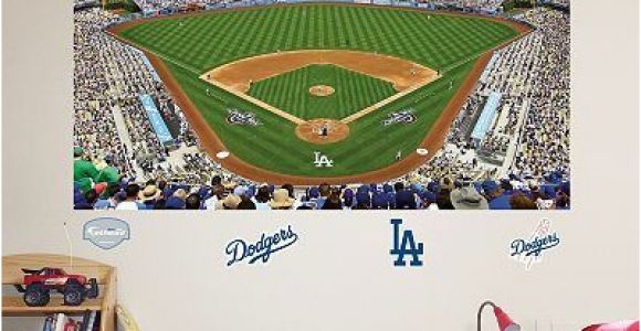 Baseball Field Mural Fathead Los Angeles Dodgers Stadium Mural Wall Decals