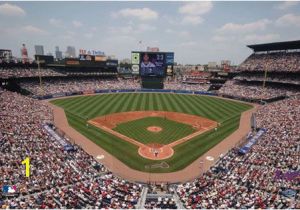 Baseball Field Mural Turner Field Home Of the Braves