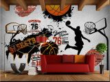 Baseball Murals for Walls Children S Room Wall Papers 3d Sport Wallpaper Vintage Brick