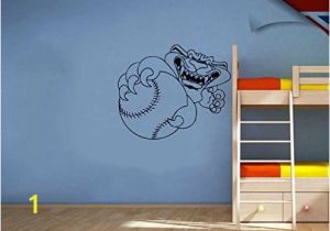 Baseball Murals for Walls Wall Vinyl Decal Sticker Panther Grabbing A Baseball Art Design