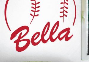 Baseball Scoreboard Wall Mural Custom softball Name Wall Decal 0125 Personalized softball